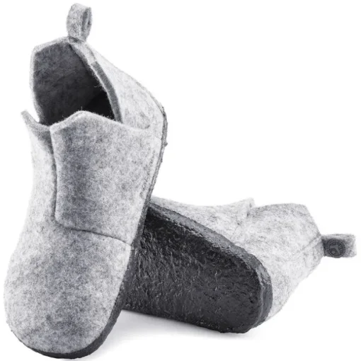 Andermatt - Light Grey Wool Felt Shearling Kids