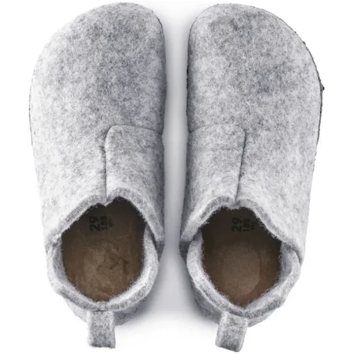 Andermatt - Light Grey Wool Felt Shearling Kids