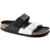 Arizona Split Men - Black and White Birko-Flor