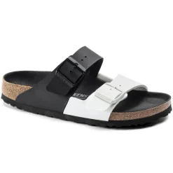 Arizona Split Men - Black and White Birko-Flor
