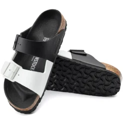 Arizona Split Men - Black and White Birko-Flor