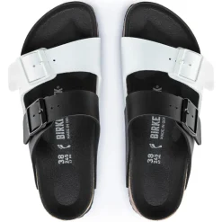 Arizona Split Men - Black and White Birko-Flor