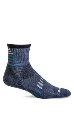 Ascend II Men Quarter - Denim Moderate Compression (15-20mmHg)