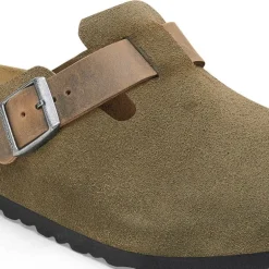 Boston Men - Thyme Suede with oiled leather