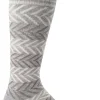 Chevron Knee-High Women - Grey Moderate Compression (15-20mmHg)