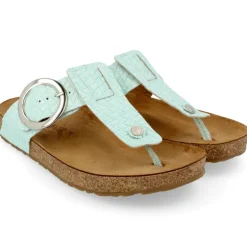 Corinna Round Buckle - Mint Leather