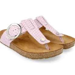 Corinna Round Buckle - Orchid Leather