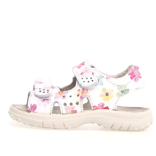 Dock - White with flowers Leather