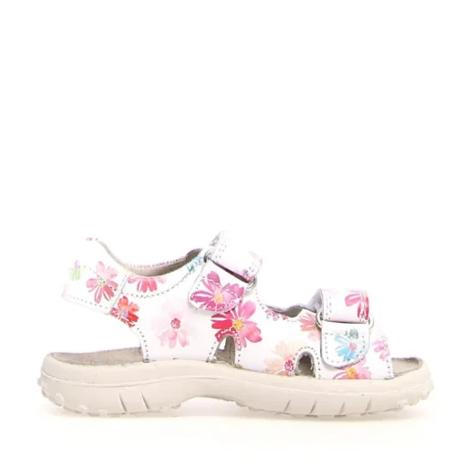 Dock - White with flowers Leather
