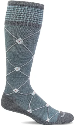 Elevation Knee-High Women - Charcoal Firm Compression (20-30mmHG)