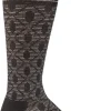Etched Knee-High Women - Black Moderate Compression (15-20mmHg)