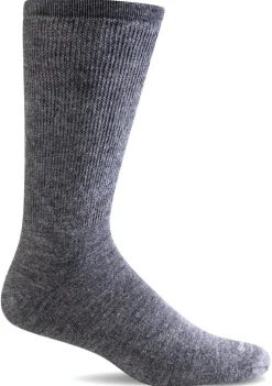Extra Easy Crew Men - Charcoal Relaxed Fit (Diabetic)