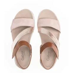 *FINAL SALE*46742.54 - Beige Suede and Brown Leather