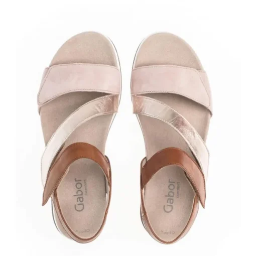 *FINAL SALE*46742.54 - Beige Suede and Brown Leather