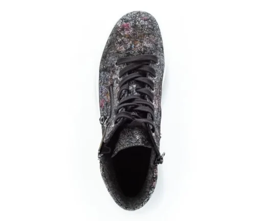 *FINAL SALE*73754.37 - Black Metallic Suede