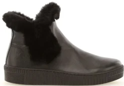 *FINAL SALE*33.737-27 - Bootie Plateau Smooth Leather Black