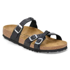 Franca Braided - Black Oiled Leather