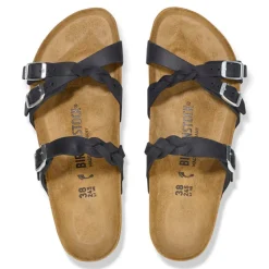 Franca Braided - Black Oiled Leather