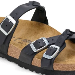 Franca Braided - Black Oiled Leather