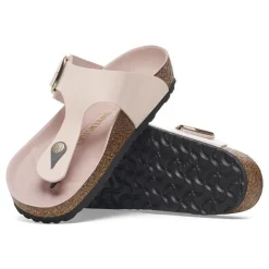 Gizeh Big Buckle - High Shine Light Rose Leather