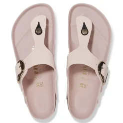 Gizeh Big Buckle - High Shine Light Rose Leather