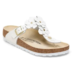 Gizeh Flowers - White Leather