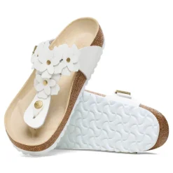 Gizeh Flowers - White Leather