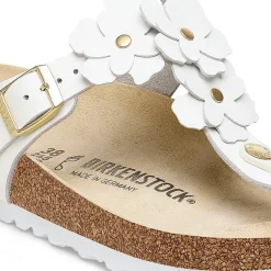 Gizeh Flowers - White Leather
