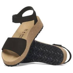 Glenda - Black Nubuck Leather