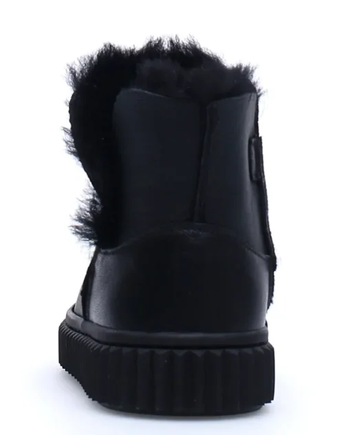 Greta - Black Shearling