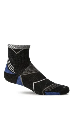 Incline Quarter Men - Black Moderate Compression (15-20mmHg)
