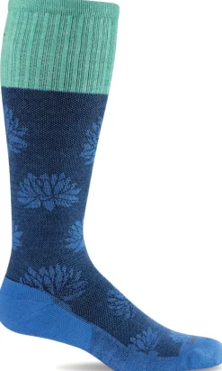 Lotus Lift Knee-High for women - Ocean Firm Compression (20-30mmHG)
