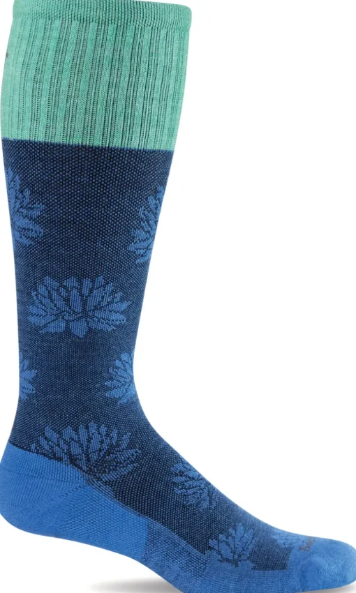 Lotus Lift Knee-High for women - Ocean Firm Compression (20-30mmHG)