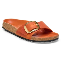 Madrid Big Buckle - Burnt Orange Oiled Leather
