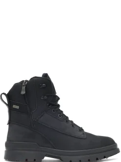 Men's Maddox with Ice grippers - Black Pulled Leather