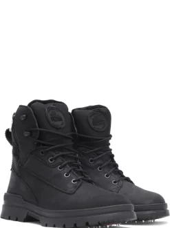 Men's Maddox with Ice grippers - Black Pulled Leather