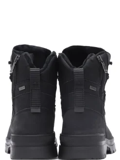 Men's Maddox with Ice grippers - Black Pulled Leather