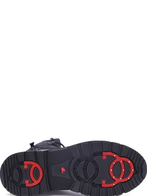 Men's Maddox with Ice grippers - Black Pulled Leather