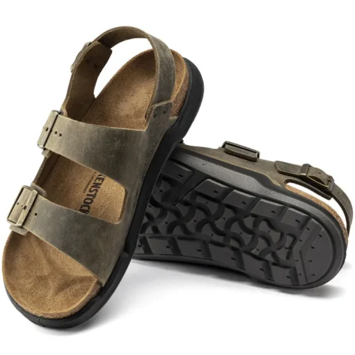 Milano CrossTown Men - Artic Old Faded Khaki Oiled Leather