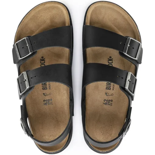 Milano CrossTown Men - Black Oiled Leather
