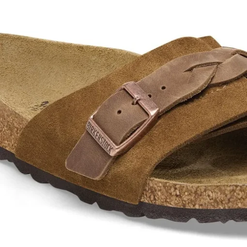 Oita Braided - Mink Oiled Leather and Suede