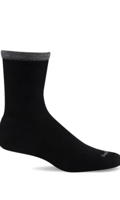 Plantar Cush Basic Crew Women - Black Plantar Relief