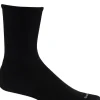 Plantar Cush II Men Crew - Black Solid Plantar Relief