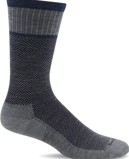 Plantar Cush Men Crew - Grey Plantar Relief