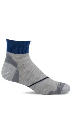 Pulse Quarter Men - Ash Firm Compression (20-30mmHg)