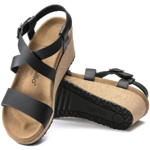 Sibyl - Black Leather with Ring Buckle