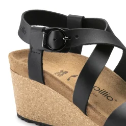Sibyl - Black Leather with Ring Buckle