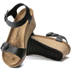 Soley - Black Leather with a ring Buckle