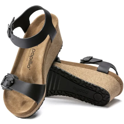 Soley - Black Leather with a ring Buckle