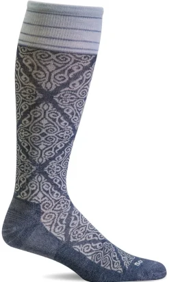 The Raj Knee-High Women - Denim Firm Compression (20-30mmHG)